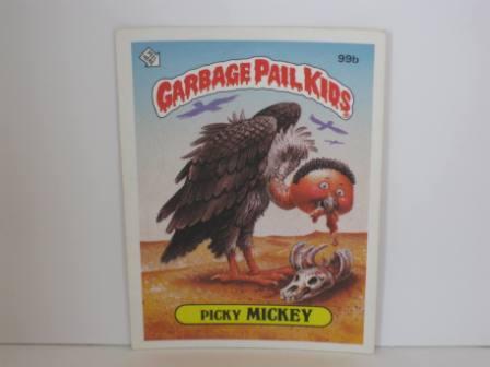 099b Picky MICKEY 1986 Topps Garbage Pail Kids Card